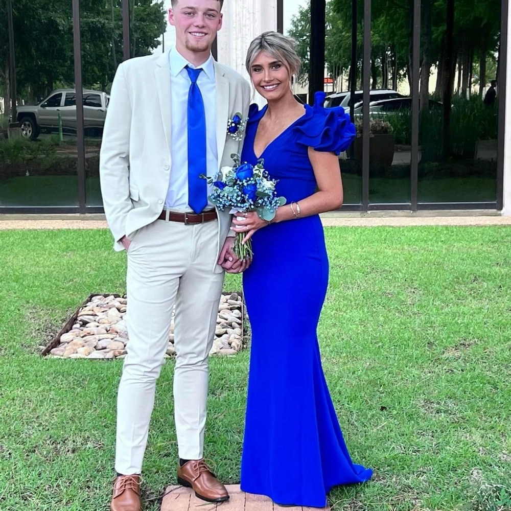 Royal blue prom dress